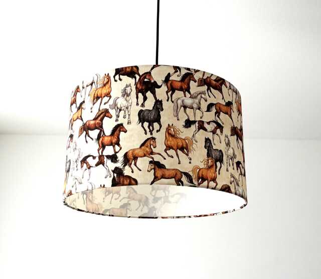 "Lampshade ""Horses" - image 1