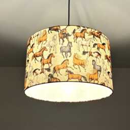 "Lampshade ""Horses" - thumbnail 2