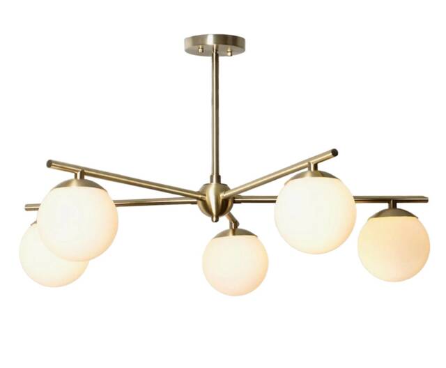 Modern Handmade Sputnik Chandelier Gina , Mid Century Globe Handcrafted Lamp Ceiling Light - image 1