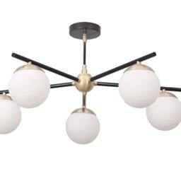 Modern Handmade Sputnik Chandelier Gina , Mid Century Globe Handcrafted Lamp Ceiling Light - thumbnail 3