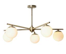 Modern Handmade Sputnik Chandelier Gina , Mid Century Globe Handcrafted Lamp Ceiling Light
