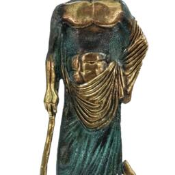 Bronze Asclepius Statue, Greek God Of Medicine, Ancient Art - thumbnail 3
