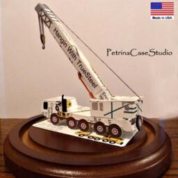 Truck With Crane Boom 10 Wheeler Hook Design #1344 -Made in Usa - thumbnail 2