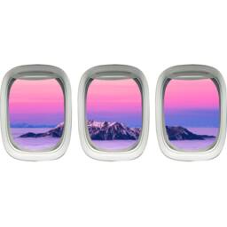 Vwaq Airplane Decals For Kids Room - Aviation Wall Decor Kids, Plane Window Stickers - Ppw41 - thumbnail 2