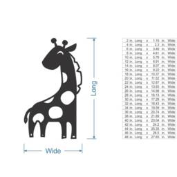 Giraffe Wooden Cutout Unfinished Mdf Wall Art, Nursery Decor - thumbnail 3