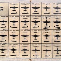 Reprint Of A Wwii Vintage Japanese Airplane Identification Chart - Original Condition - thumbnail 3
