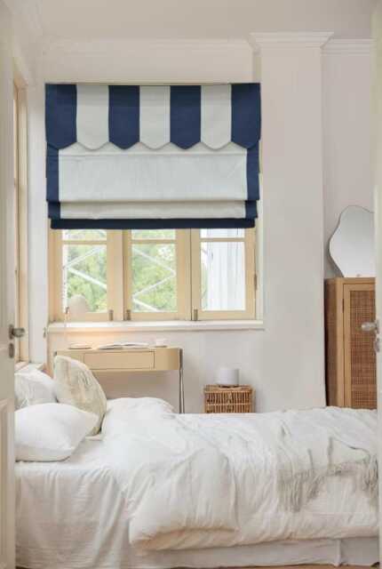 85 Colors Custom Roman Shades With Valance, Shade With Chain , Window Blind, Window Treatment, Cotton Blend Roman Blind Border Trim - image 1