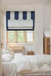 85 Colors Custom Roman Shades With Valance, Shade With Chain , Window Blind, Window Treatment, Cotton Blend Roman Blind Border Trim - thumbnail 1