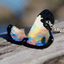 Sunset Orca Tail Necklace - thumbnail 4