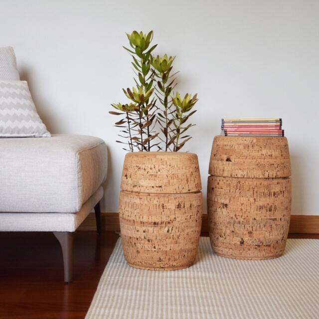 Natural Cork Stool, Modern Home Decor, Eco-Friendly - image 1