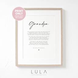 Grandpa Poem A4 A5 Print, Gift, Grandparent Poem, Christmas Gift For From Grandchild Grandchildren - thumbnail 1