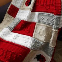 Ladybug Pattern For Crocheted Blanket - thumbnail 2