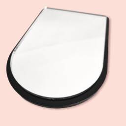 Arched Shaped Mirrors With A Colour Frame Of Your Choice & Hooks, Bespoke Shapes Made - thumbnail 4