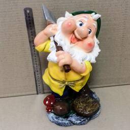 Garden Statue Gnome Large Outdoor Sculpture Dwarf Axe Carpenter Figurine Back Yard Decorations Flowerbed Keepsake Father Day Gift Art - thumbnail 3