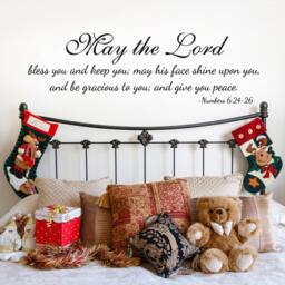 Benediction Verse -Numbers 624-26- Quote - Wall Decal Custom Vinyl Art Stickers 157 - thumbnail 2