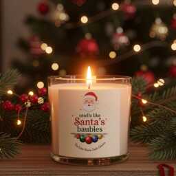 Christmas Candle Label/sticker - Gift Secret Santa Gifts Not Supplied Label Only - thumbnail 2