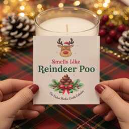 Christmas Candle Label/sticker - Gift Secret Santa Gifts Not Supplied Label Only - thumbnail 3