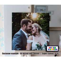 Couple Wedding Photo Picture Custom Portrait Wall Art Framed Canvas Print Husband Wife Parents Grandparents Anniversary Gift - thumbnail 2