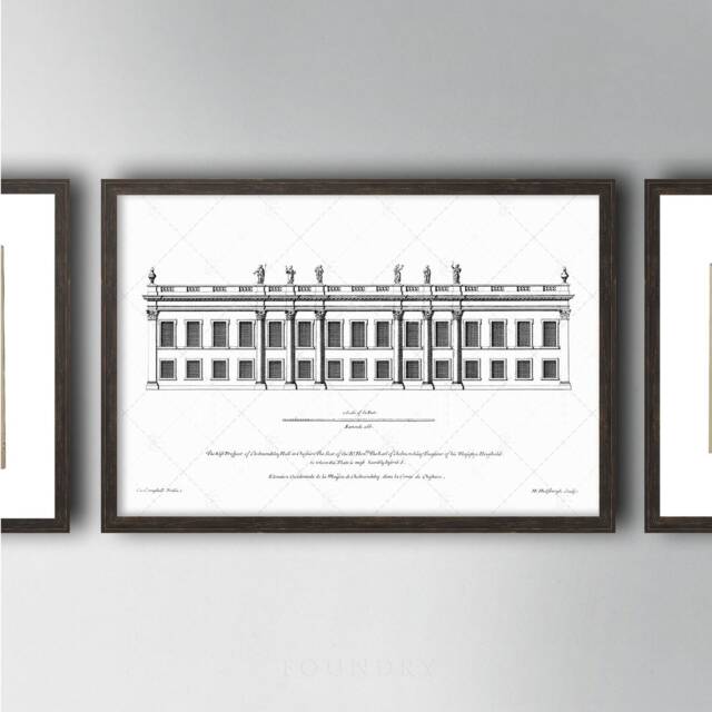 Georgian Townhouse Print 18Th Century English Architecture - image 1