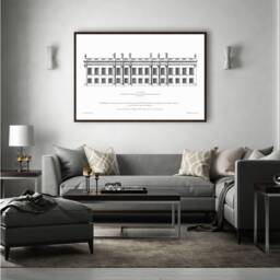 Georgian Townhouse Print 18Th Century English Architecture - thumbnail 3