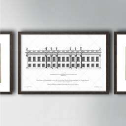 Georgian Townhouse Print 18Th Century English Architecture - thumbnail 1