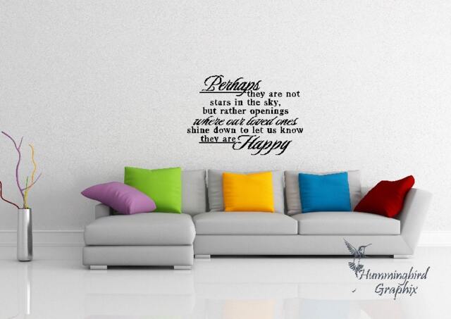 Loved Ones Shine Down Wall Decal Vinyl Quote Sticker Art - image 1