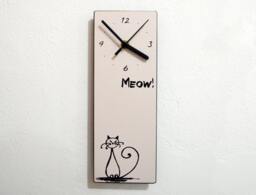 Cat Sketch - Meow Wall Clock