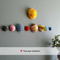 3D Felt Solar System Planets Set - Wall & Ceiling Decor For Nursery, Kids Room, Classroom - thumbnail 4