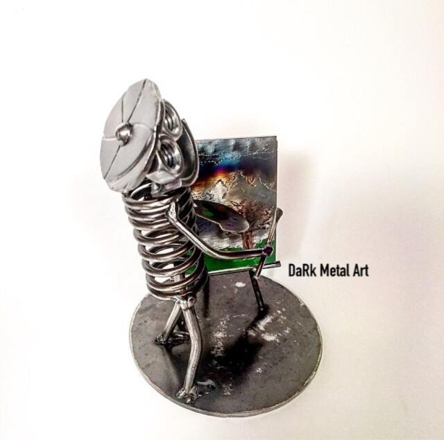 Metal Artist Sculpture Handmade Art Lover Gift - image 1