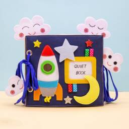 Montessori Quiet Book For Toddler Felt Activity Book, Minimoms - thumbnail 3