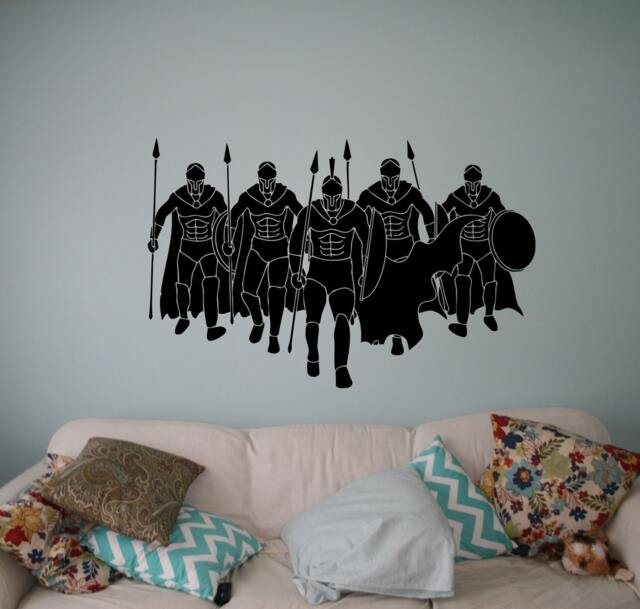 Spartan Warriors Wall Decal Vinyl Sticker Mythology Art Decor Home Interior Room Custom Design Window Bedroom Ideas 12(Spt - image 1