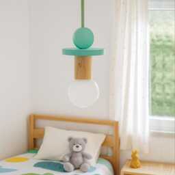 Whimsical Pendant Light For Nursery Decor, Adorable Lamp Shade Baby Room Decor - thumbnail 3