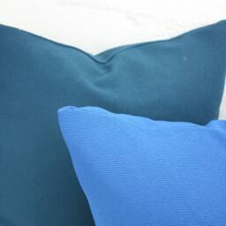 Maharam Pillow Cover Modern Textured Polyester, Blue & Lime - thumbnail 3
