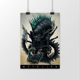 Poster Print 250G Alien Xenomorph Wall Decoration Science Fiction - thumbnail 1