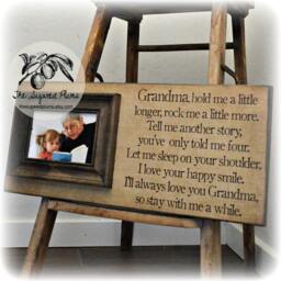 Personalized Mother's Day Picture Frame For Grandma, Gift Grandma Day, New 8x20 The Sugared Plums Frames - thumbnail 1