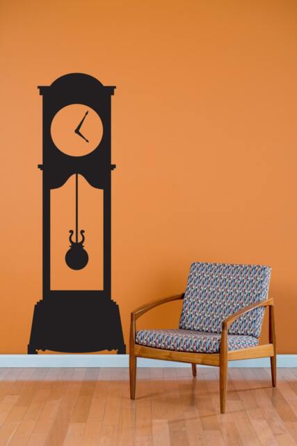 Grandfather Clock - Wall Decal Custom Vinyl Art Stickers - image 1