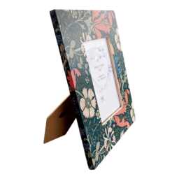 William Morris Compton Dark Blue, Oak Photo Frame, Floral Wooden Picture Home Decor, Gift - thumbnail 3