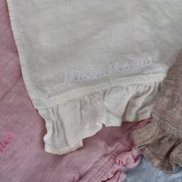 Personalized Linen Towel Tea Towel Kitchen Towels Linen Hand Flax Bath With Embroidery - thumbnail 2