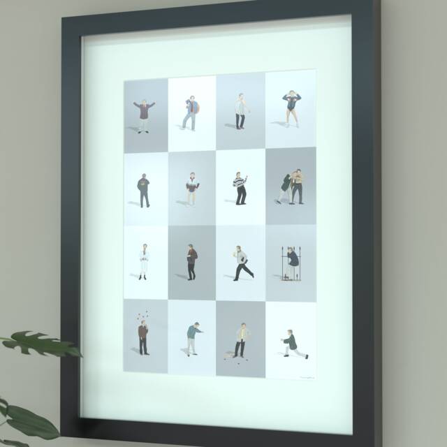 Alan Partridge Illustrated Comedy Print - Unique Wall Art For Fans Of British - image 1