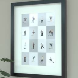 Alan Partridge Illustrated Comedy Print - Unique Wall Art For Fans Of British - thumbnail 1
