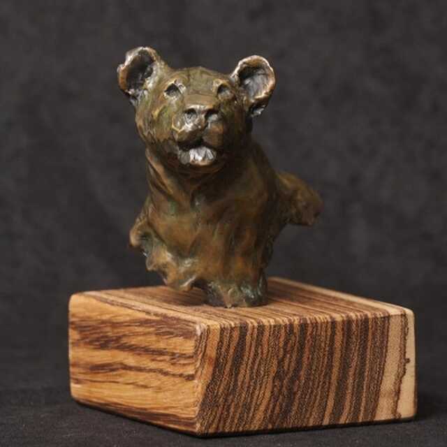 Huntress, Small Bronze Lioness Sculpture Hand-Cast African Wildlife Art By Kindrie Grove - image 1
