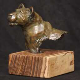 Huntress, Small Bronze Lioness Sculpture Hand-Cast African Wildlife Art By Kindrie Grove - thumbnail 2