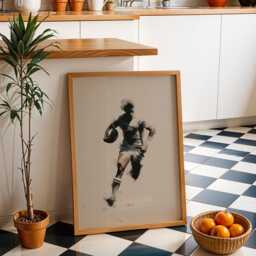 Rugby Wall Art Print - Modern Sports Illustration Poster Union Artwork Bold Graphic D??cor Gift For Fan - thumbnail 2