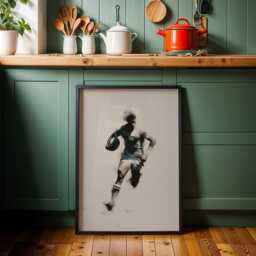 Rugby Wall Art Print - Modern Sports Illustration Poster Union Artwork Bold Graphic D??cor Gift For Fan - thumbnail 3