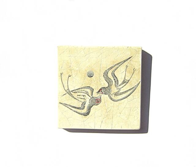 Minoan Spring Fresco Painting From Akrotiri Santorini , Museum Replica For Gift Her - image 1