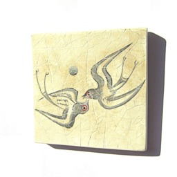 Minoan Spring Fresco Painting From Akrotiri Santorini , Museum Replica For Gift Her - thumbnail 4