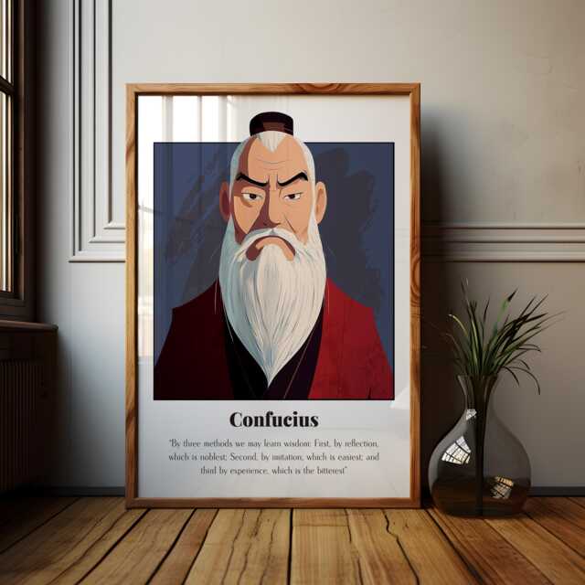 Confucius Quote Poster Chinese Philosophy Art Print - image 1