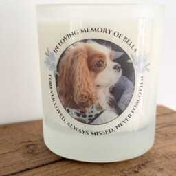 Pet Memorial Gift, Personalised Loss Candle, Soy Wax Scented in Loving Memory - thumbnail 2