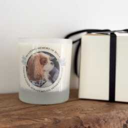 Pet Memorial Gift, Personalised Loss Candle, Soy Wax Scented in Loving Memory - thumbnail 4
