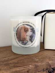 Pet Memorial Gift, Personalised Loss Candle, Soy Wax Scented in Loving Memory - thumbnail 1